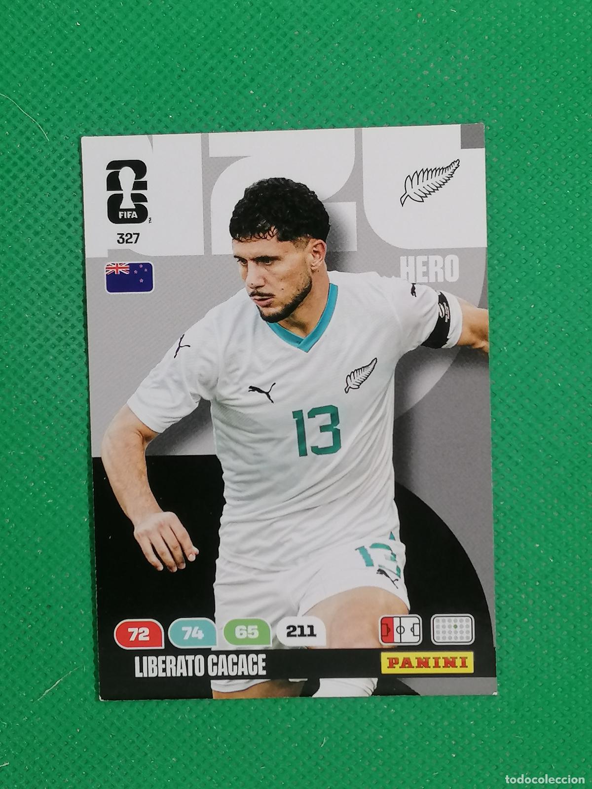 Cartes &agrave; collectionner de Football: 327 LIBERATO CACACE NUEVA ZELANDA HERO ⚽ PANINI ADRENALYN FIFA WORLD CUP 26 2026 ⚽