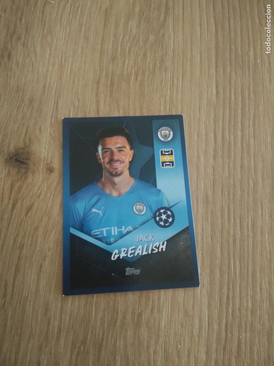 Cromos de F&uacute;tbol: 77 JACK GREALISH MANCHESTER CITY CROMO FUTBOL TOPPS 21-22 UEFA CHAMPIONS LEAGUE 2021-2022