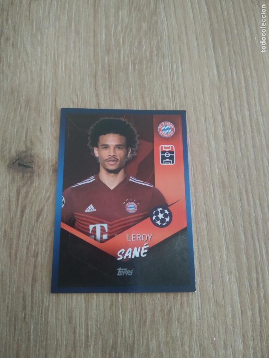 Football Stickers: 368 LEROY SANE BAYERN MUNICH CROMO FUTBOL TOPPS 21-22 UEFA CHAMPIONS LEAGUE 2021-2022