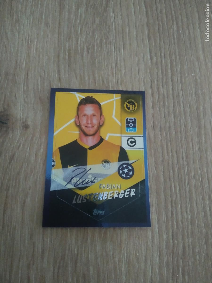 Cromos de F&uacute;tbol: 490 FABIAN LUSTENBERGER YOUNG BOYS CROMO FUTBOL TOPPS 21-22 UEFA CHAMPIONS LEAGUE 2021-2022