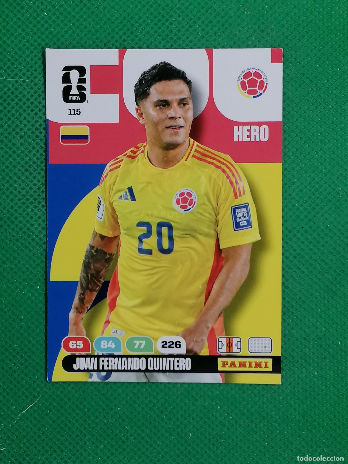 Cromos de Futebol: 115 JUAN FERNANDO QUINTERO COLOMBIA HERO ⚽ PANINI ADRENALYN FIFA WORLD CUP 26 2026 ⚽