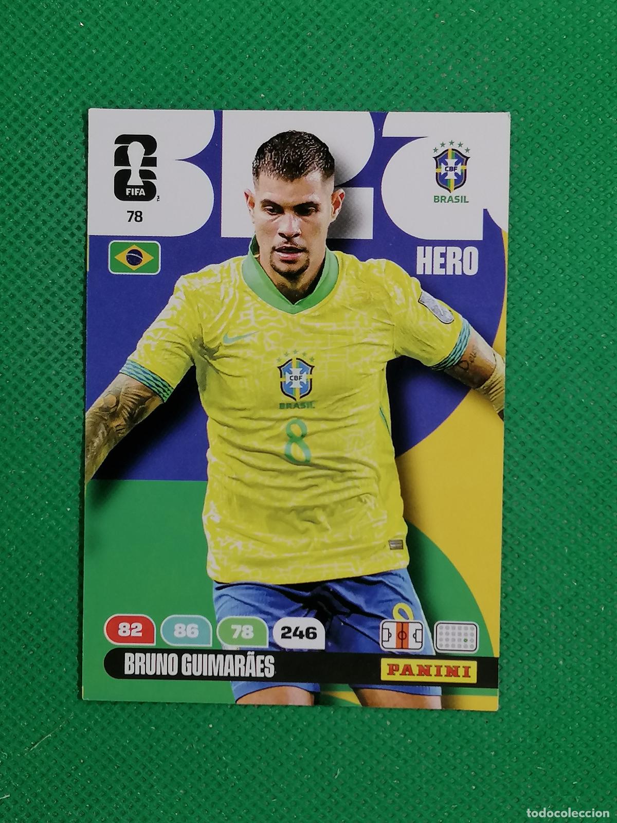Cromos de F&uacute;tbol: 78 BRUNO GUIMARAES BRASIL HERO ⚽ PANINI ADRENALYN FIFA WORLD CUP 26 2026 ⚽