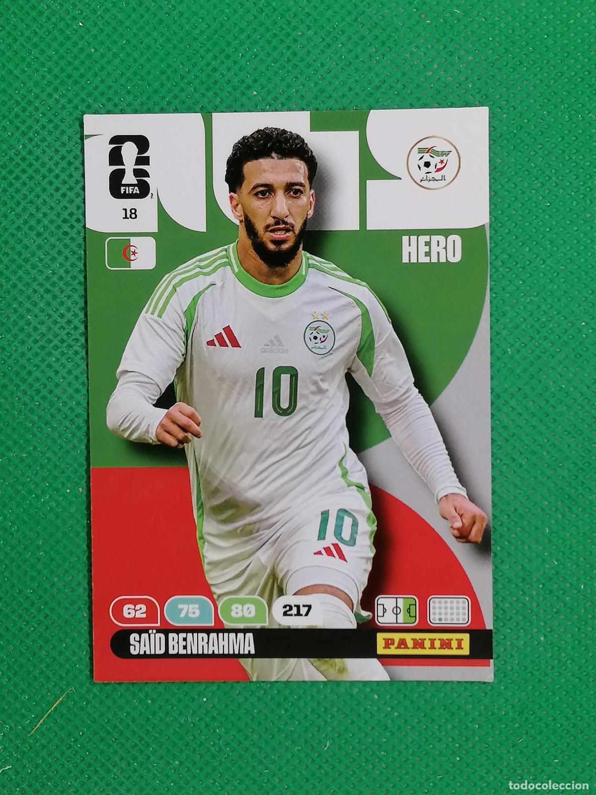 Cromos de F&uacute;tbol: 18 SAID BENRAHMA ARGELIA HERO ⚽ PANINI ADRENALYN FIFA WORLD CUP 26 2026 ⚽