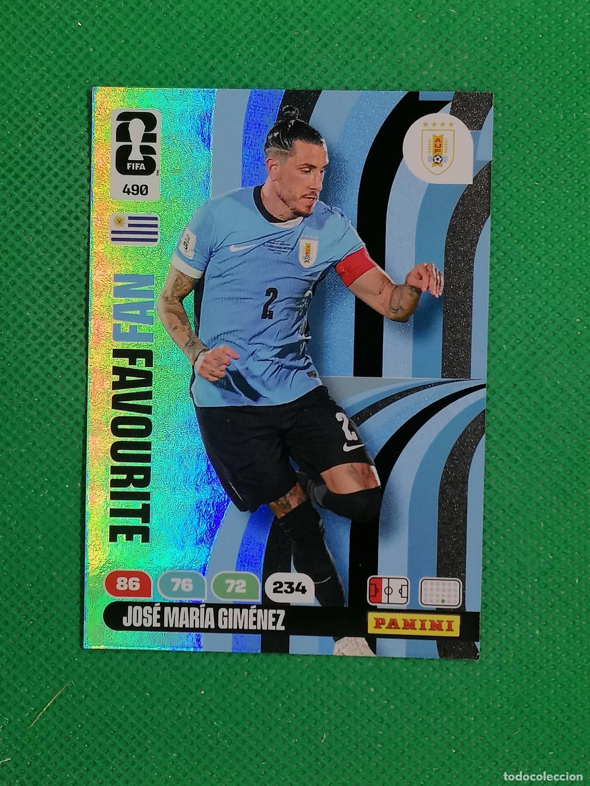 Cromos de F&uacute;tbol: 490 JOSE MARIA GIMEREZ URUGUAY FAN FAVOURITE ⚽ PANINI ADRENALYN FIFA WORLD CUP 26 2026 ⚽