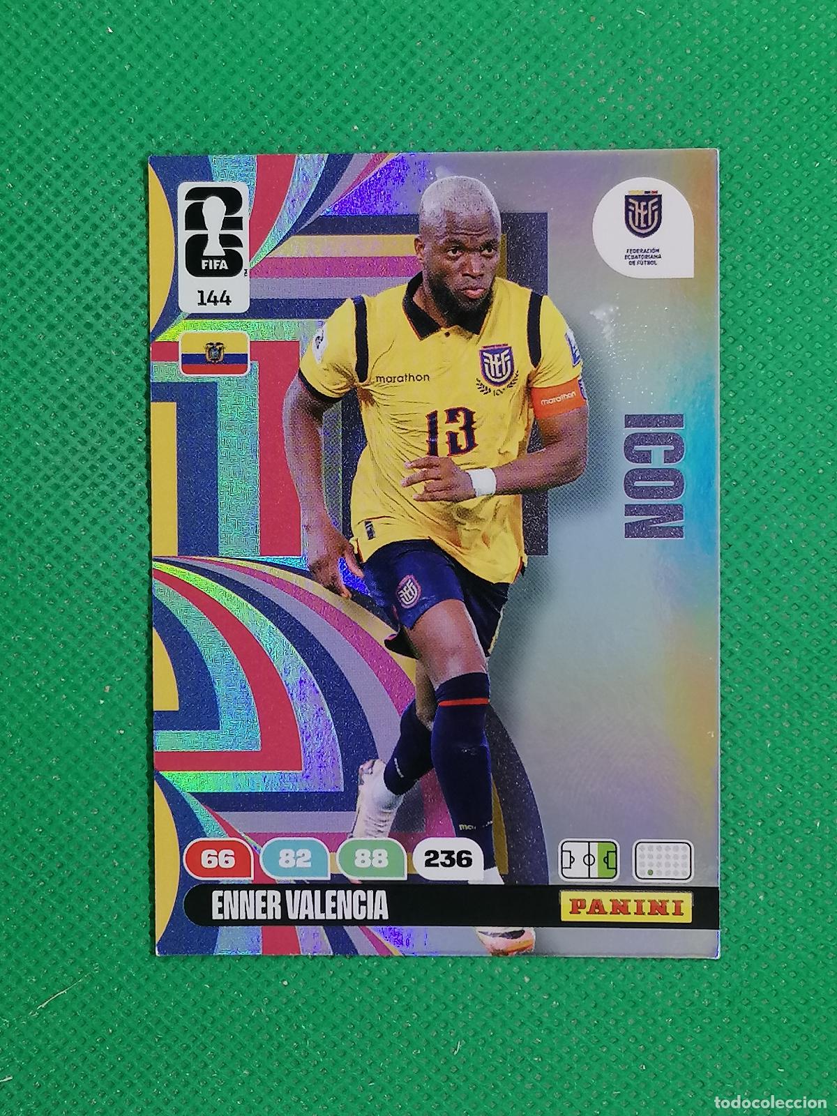 Fu&szlig;ball-Sticker: 144 ENNER VALENCIA ECUADOR ICON ⚽ PANINI ADRENALYN FIFA WORLD CUP 26 2026 ⚽