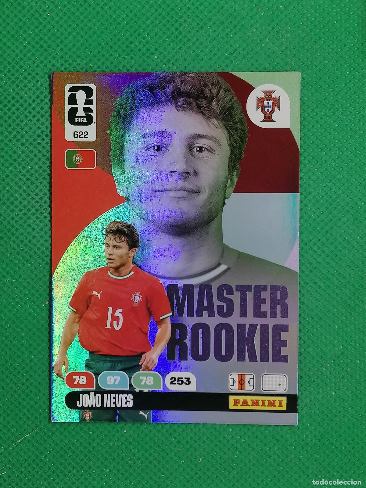 Fu&szlig;ball-Sticker: 622 JOAO NEVES PORTUGAL MASTER ROOKIE ⚽ PANINI ADRENALYN FIFA WORLD CUP 26 2026 ⚽