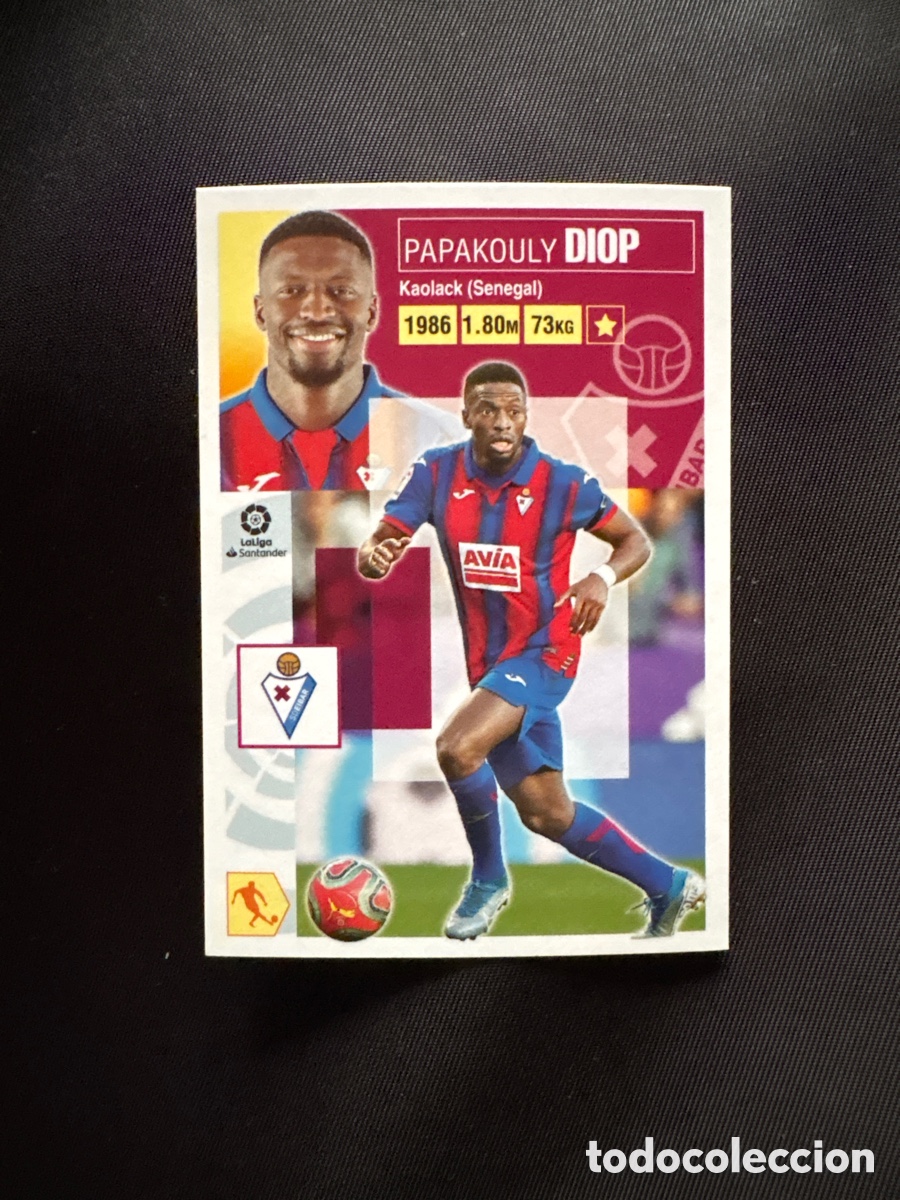 Cromos de Futebol: DIOP EIBAR N&Uacute;MERO 10 LIGA ESTE 2020 2021