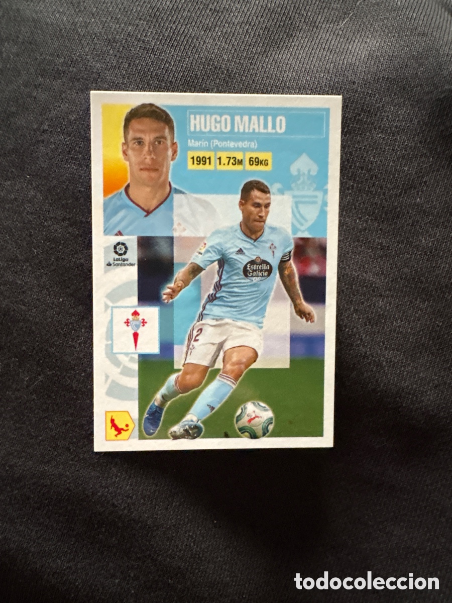 Cromos de F&uacute;tbol: HUGO MALLO CELTA N&Uacute;MERO 4 LIGA ESTE 2020 2021