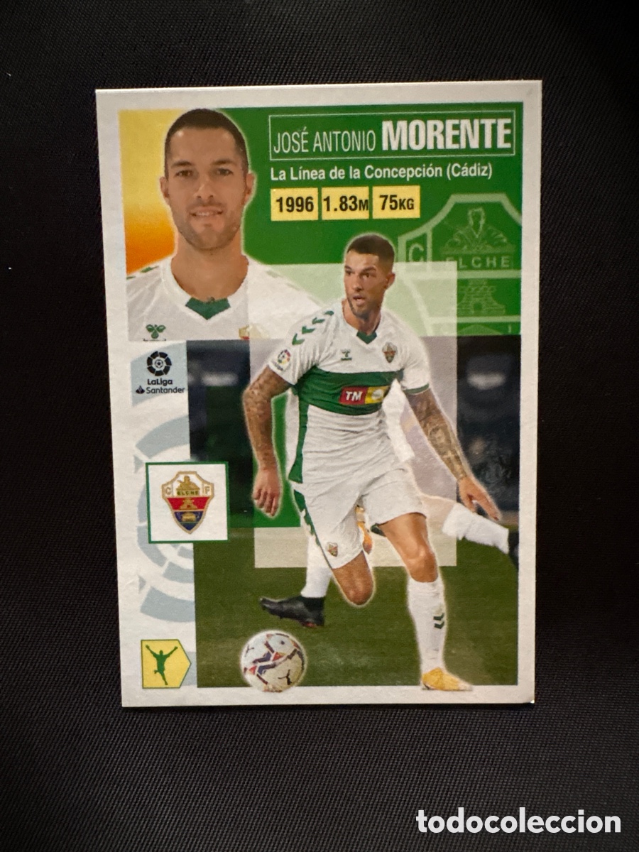 Cartes &agrave; collectionner de Football: MORENTE ELCHE NUMERO 16 BIS LIGA ESTE 2020 2021