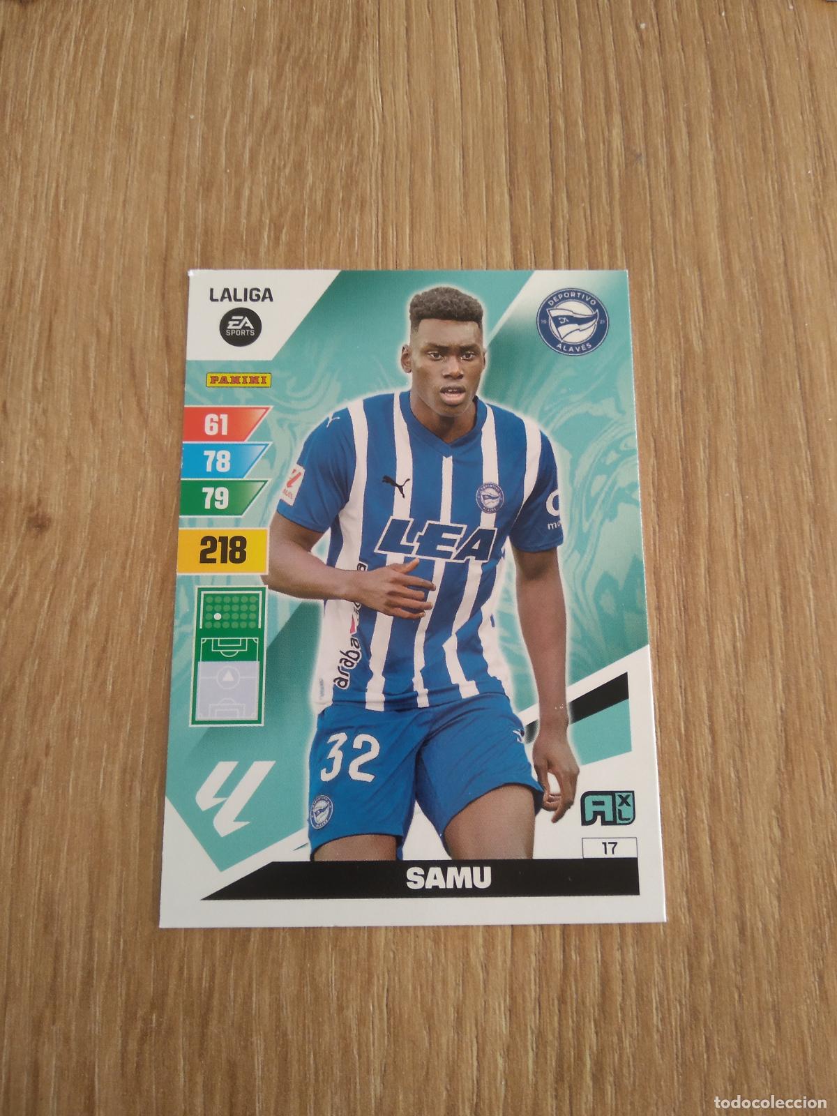Cromos de F&uacute;tbol: 17 SAMU ALAVES CROMO FUTBOL PANINI LIGA 23-24 ADRENALYN 2023-2024