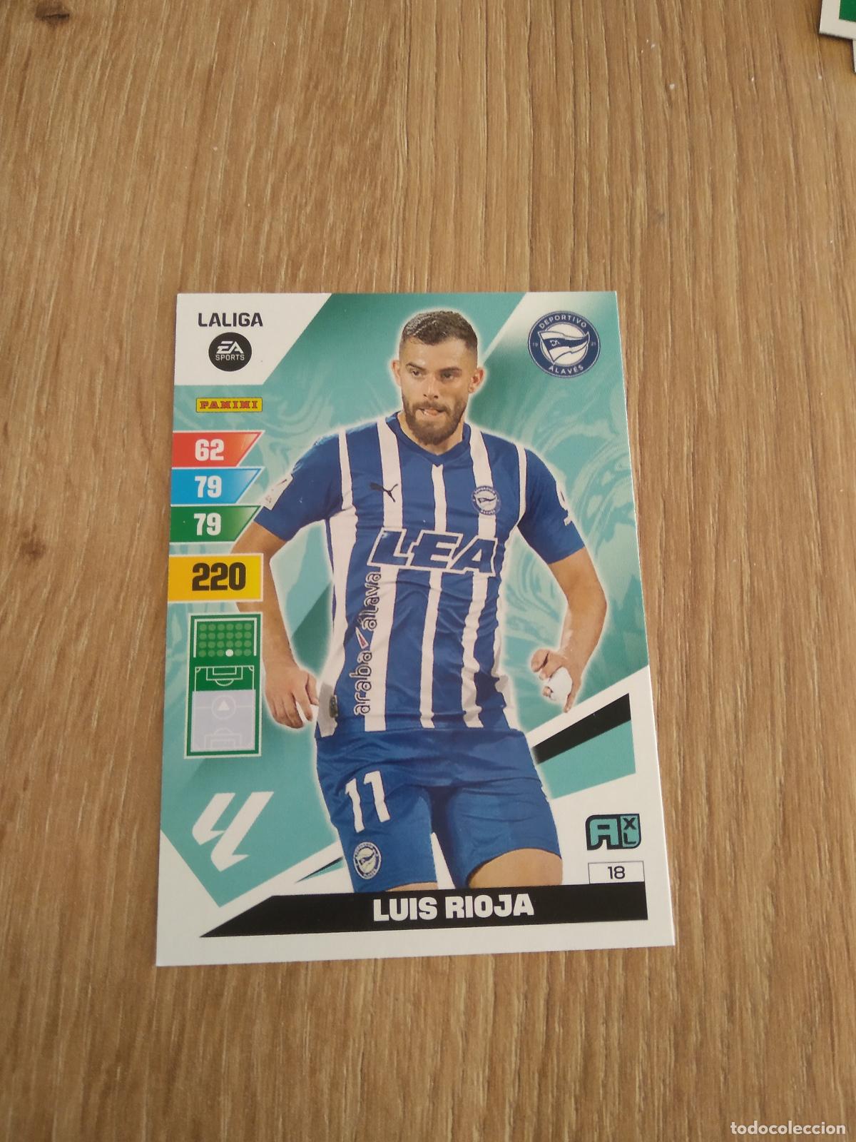 Cromos de F&uacute;tbol: 18 LUIS RIOJA ALAVES CROMO FUTBOL PANINI LIGA 23-24 ADRENALYN 2023-2024