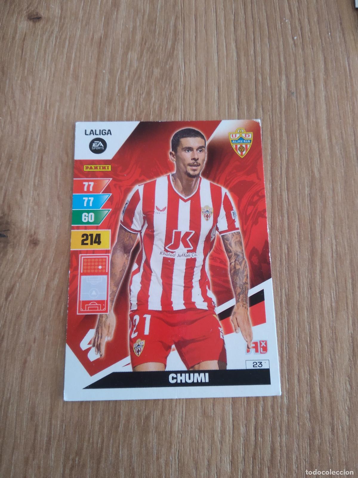 Football Stickers: 23 CHUMI ALMERIA CROMO FUTBOL PANINI LIGA 23-24 ADRENALYN 2023-2024