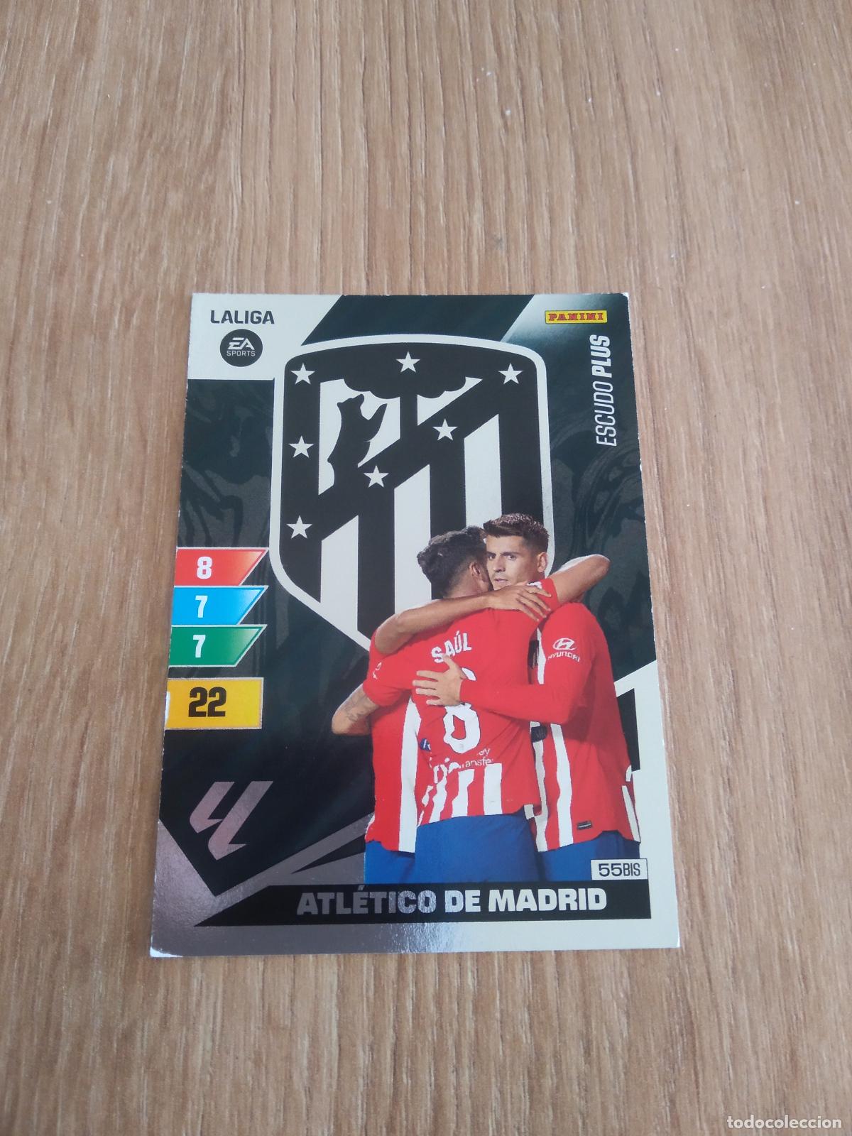 Football Stickers: 55 BIS ESCUDO ATLETICO MADRID SAUL MORATA CROMO FUTBOL PANINI LIGA 23-24 ADRENALYN 2023-2024