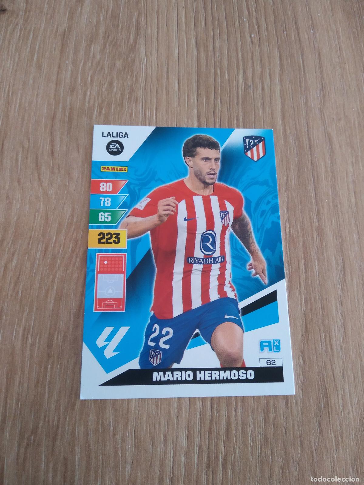 Cromos de Futebol: 62 MARIO HERMOSO ATLETICO MADRID CROMO FUTBOL PANINI LIGA 23-24 ADRENALYN 2023-2024