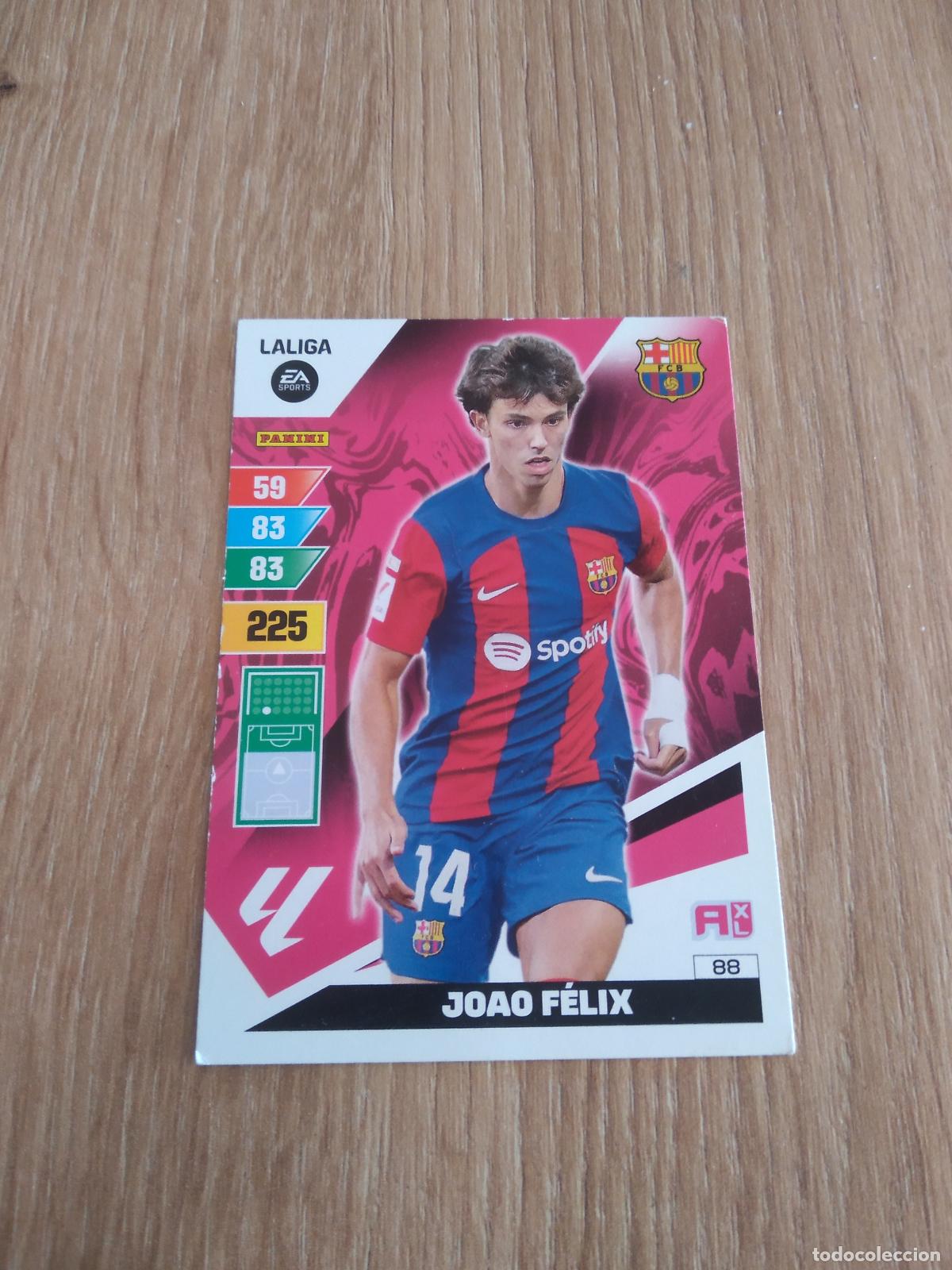 Cromos de F&uacute;tbol: 88 JOAO FELIX BARCELONA BAR&Ccedil;A CROMO FUTBOL PANINI LIGA 23-24 ADRENALYN 2023-2024