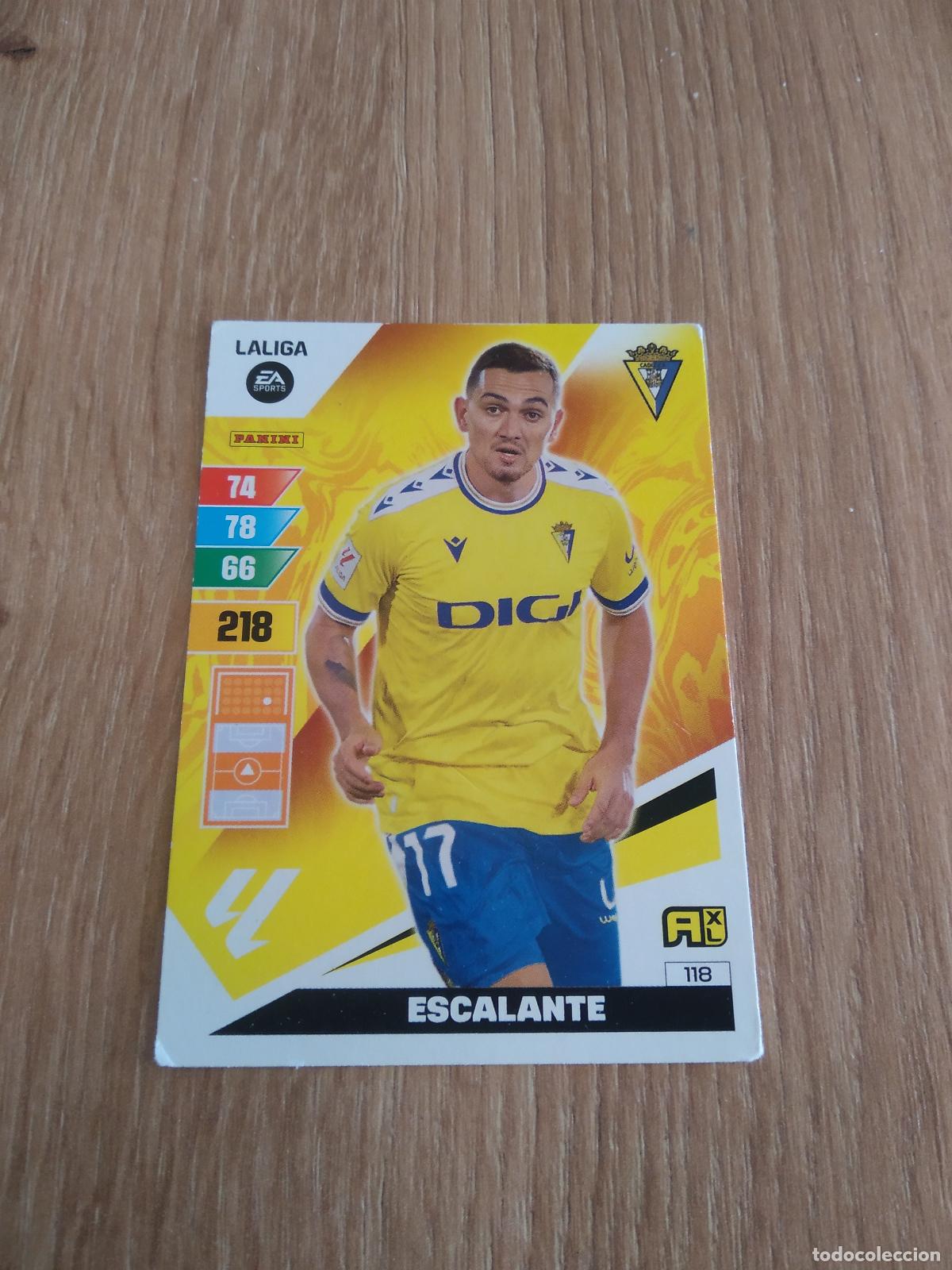 Fu&szlig;ball-Sticker: 118 ESCALANTE CADIZ CROMO FUTBOL PANINI LIGA 23-24 ADRENALYN 2023-2024