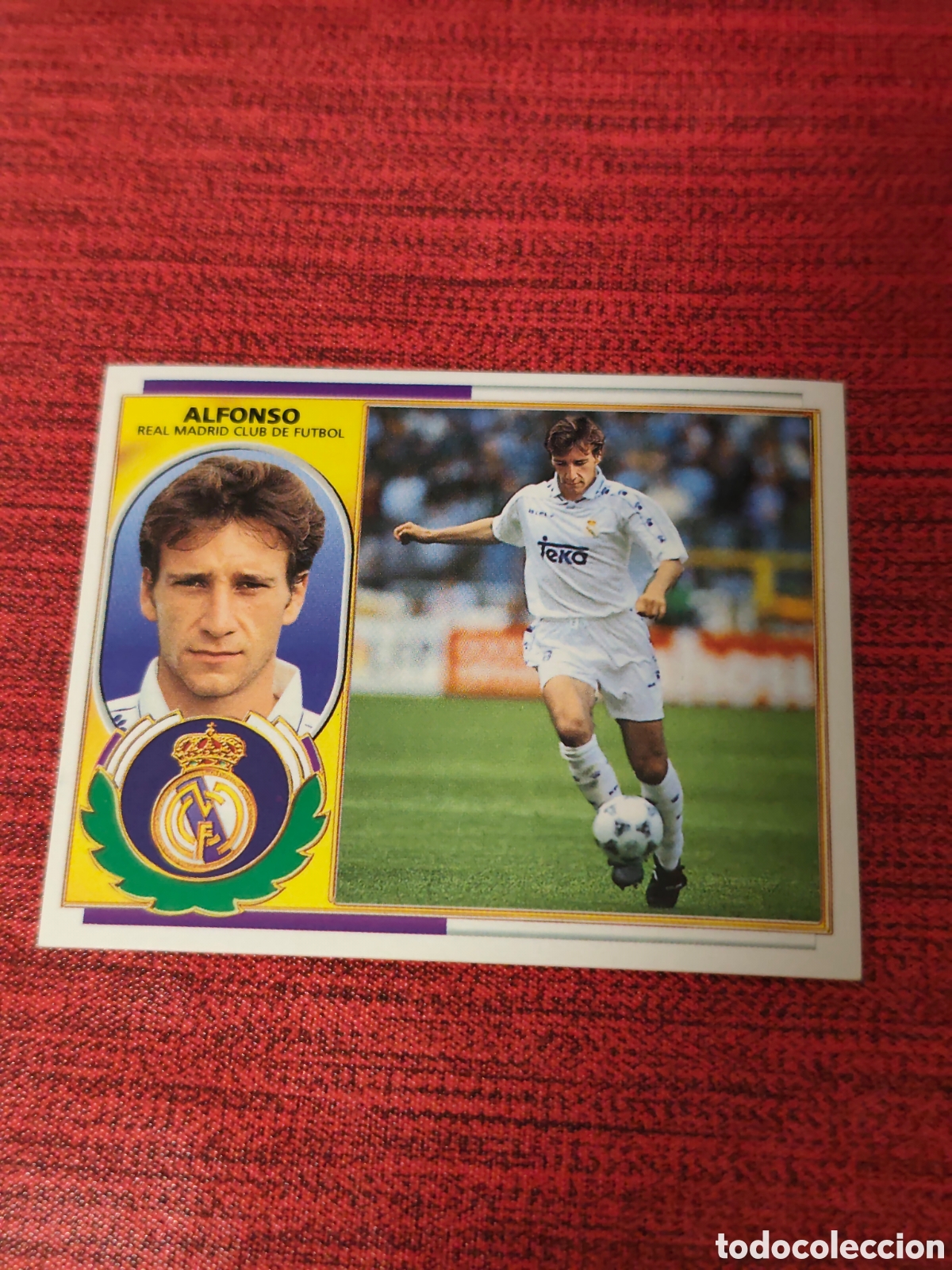 Cromos de F&uacute;tbol: DOBLE IMAGEN ALFONSO REAL MADRID EDICIONES ESTE 1996 1997