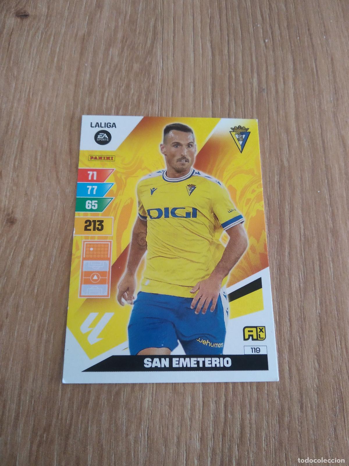 Fu&szlig;ball-Sticker: 119 SAN EMETERIO CADIZ CROMO FUTBOL PANINI LIGA 23-24 ADRENALYN 2023-2024
