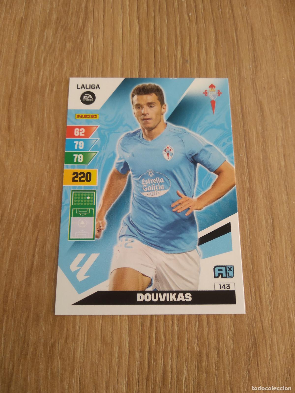 Cromos de F&uacute;tbol: 143 DOUVIKAS CELTA DE VIGO CROMO FUTBOL PANINI LIGA 23-24 ADRENALYN 2023-2024