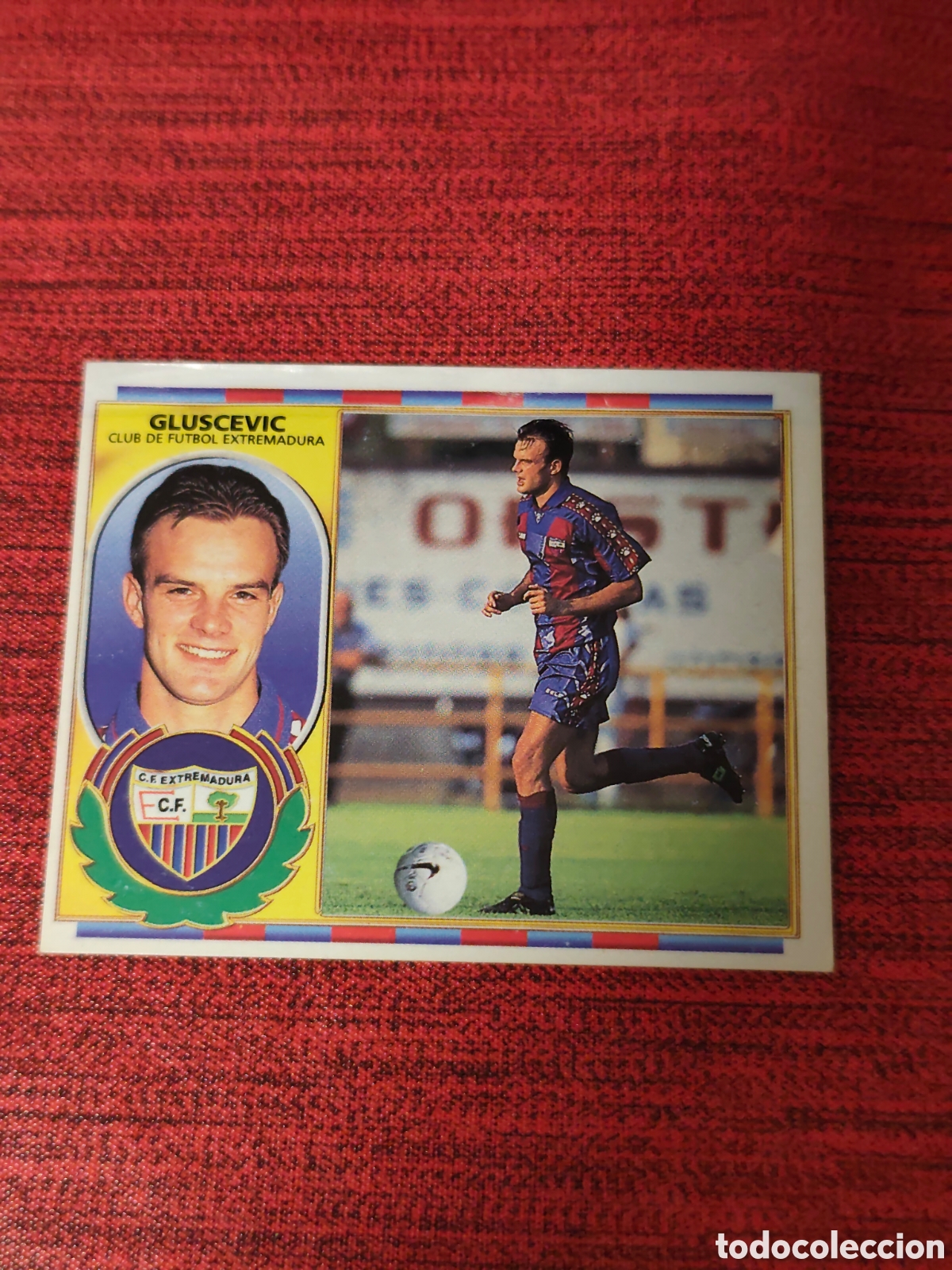 Cromos de F&uacute;tbol: COLOCA GLUSCEVIC EXTREMADURA EDICIONES ESTE 1996 1997