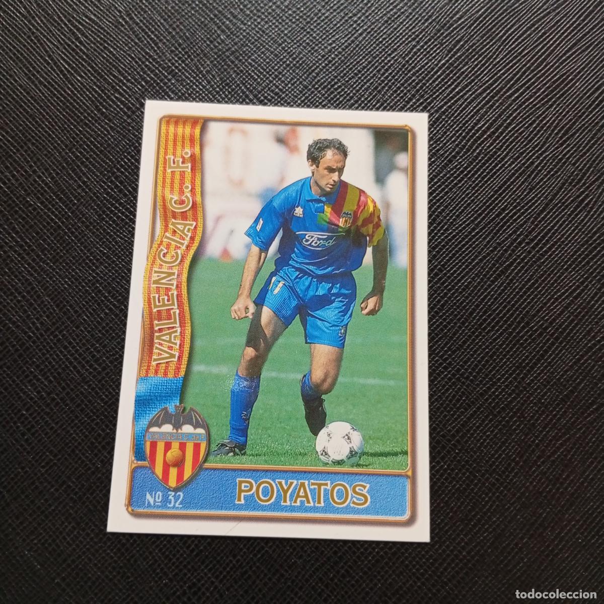 Cromos de F&uacute;tbol: 32 POYATOS VALENCIA MUNDICROMO 1996 1997 CROMO FUTBOL LIGA 96 97 - A206 PG5