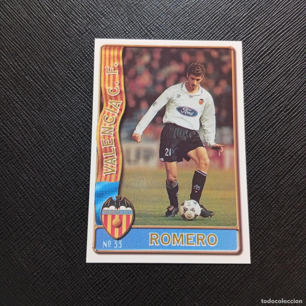 Cromos de F&uacute;tbol: 33 ROMERO VALENCIA MUNDICROMO 1996 1997 CROMO FUTBOL LIGA 96 97 - A206 PG5