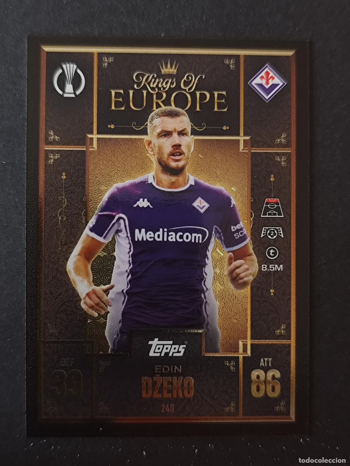 Football Stickers: 248 EDIN DŽEKO FIORENTINA KINGS OF EUROPE MATCH ATTAX EXTRA 2025 2026 25 26 TOPPS