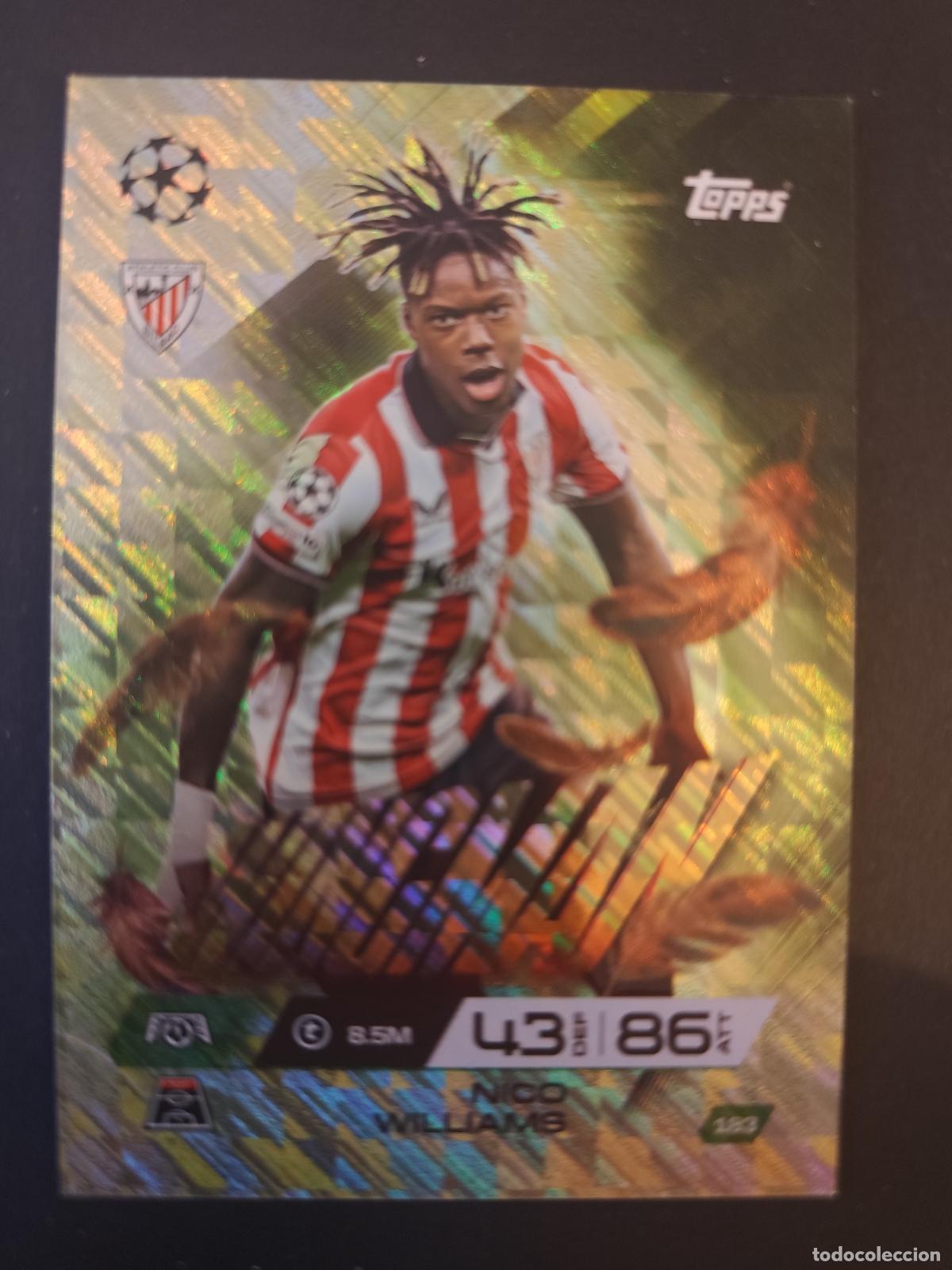Figurine di Calcio: 183 NICO WILLIAMS ATHLETIC BILBAO WINGMAN MATCH ATTAX EXTRA 2025 2026 25 26 TOPPS