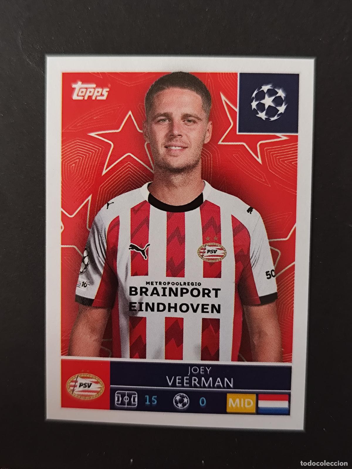 Cromos de F&uacute;tbol: 376 JOEY VEERMAN PSV EINDHOVEN STICKER CHAMPIONS LEAGUE 2025 2026 25 26 TOPPS