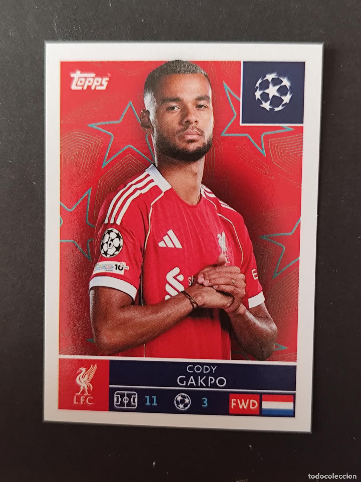 Cromos de F&uacute;tbol: 264 CODY GAKPO LIVERPOOL STICKER CHAMPIONS LEAGUE 2025 2026 25 26 TOPPS