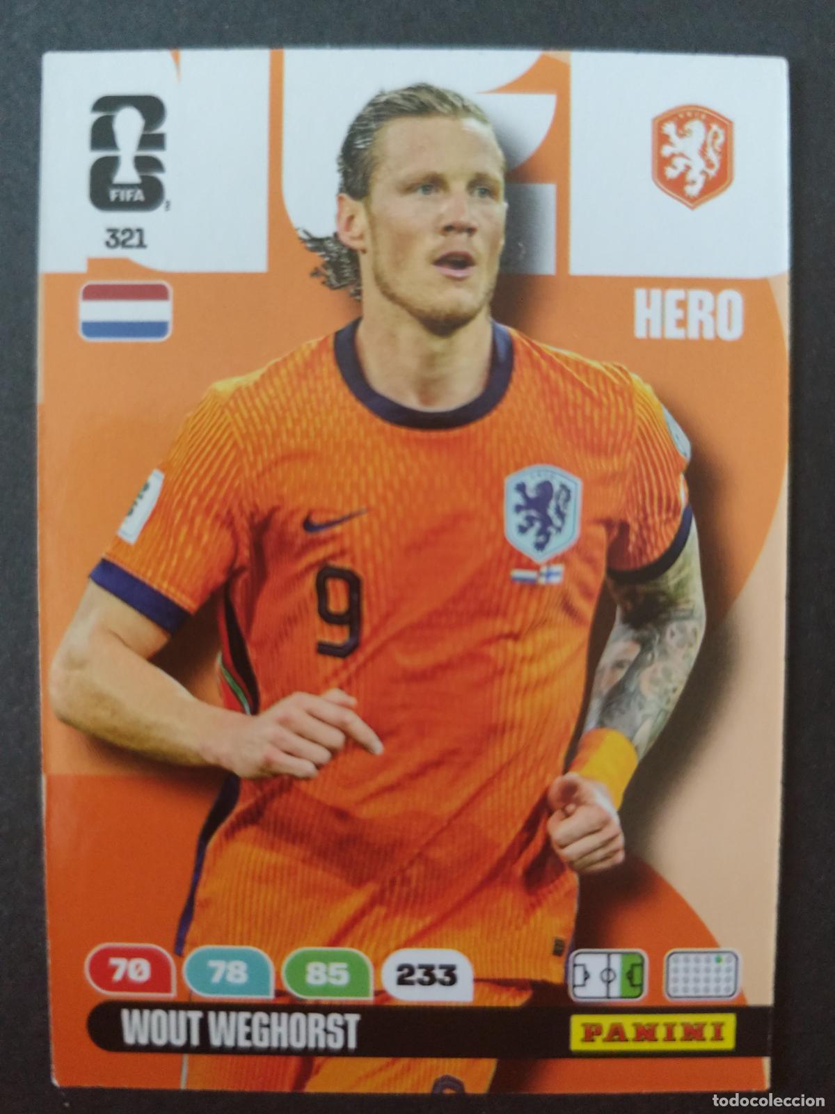 Cromos de F&uacute;tbol: 321 WOUT WEGHORST PA&Iacute;SES BAJOS HOLANDA ADRENALYN MUNDIAL FIFA WORLD CUP 2026 PANINI