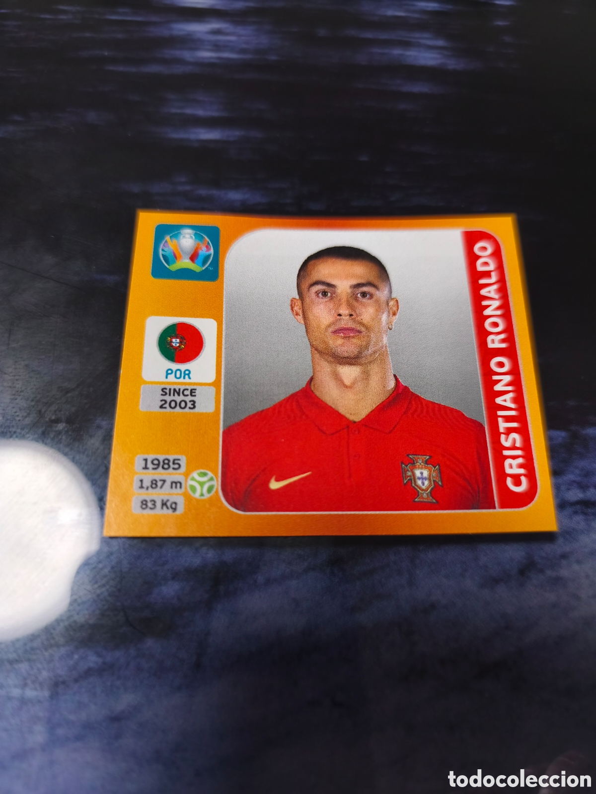 Cromos de F&uacute;tbol: 676 CRISTIANO RONALDO PORTUGAL EURO 2020 EUROCOPA 2021 20 21 CROMO PANINI FUTBOL