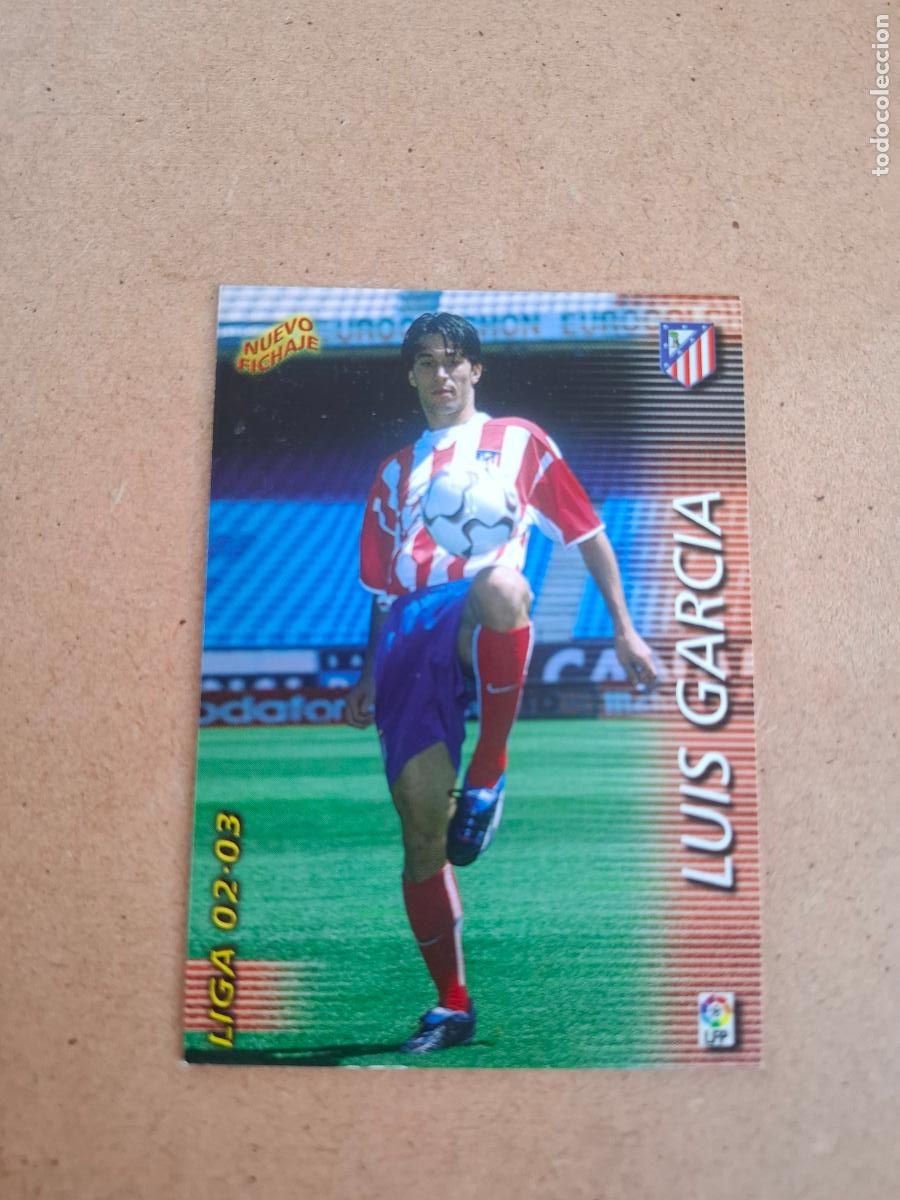 Fu&szlig;ball-Sticker: MEGAFICHAS 2002 2003 02 03 - PANINI - 411 LUIS GARC&Iacute;A ( NUEVO FICHAJE ) - AT. MADRID