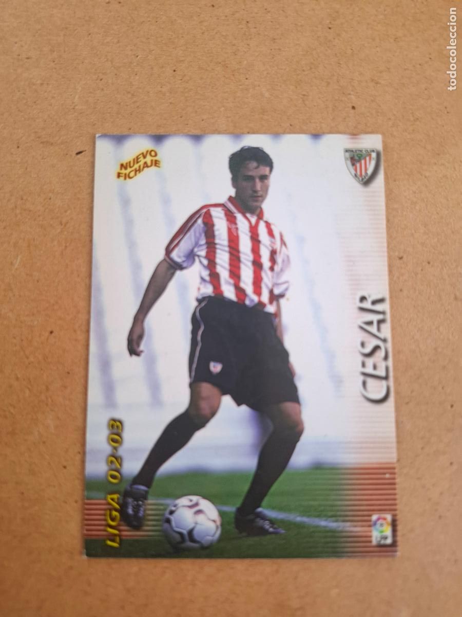 Fu&szlig;ball-Sticker: MEGAFICHAS 2002 2003 02 03 - PANINI - 412 C&Eacute;SAR ( NUEVO FICHAJE ) - ATHLETIC CLUB