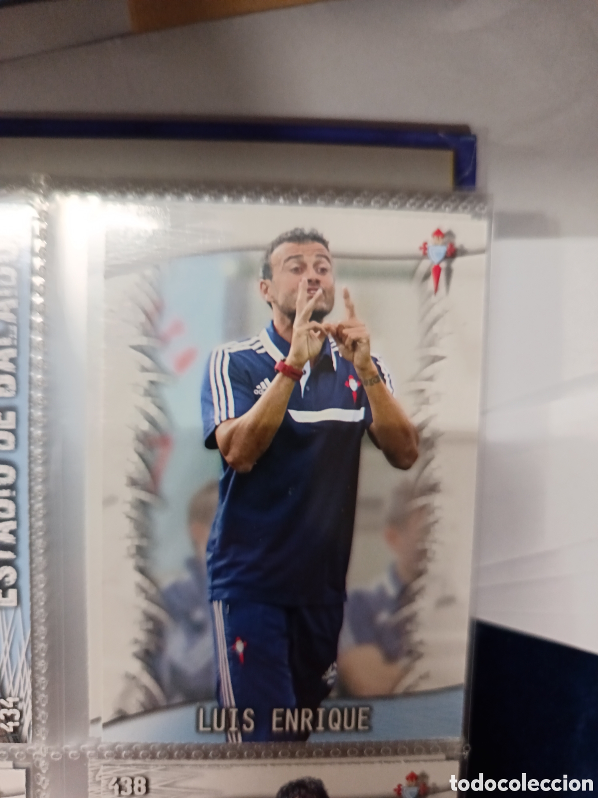 Fu&szlig;ball-Sticker: 435 Luis enrique mundicromo Quiz Game 13/14