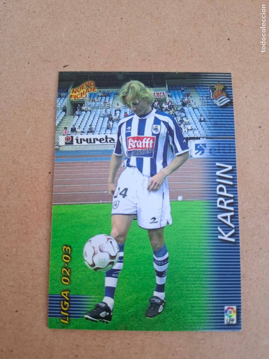 Figurine di Calcio: MEGAFICHAS 2002 2003 02 03 - PANINI - 414 KARPIN ( NUEVO FICHAJE ) - REAL SOCIEDAD
