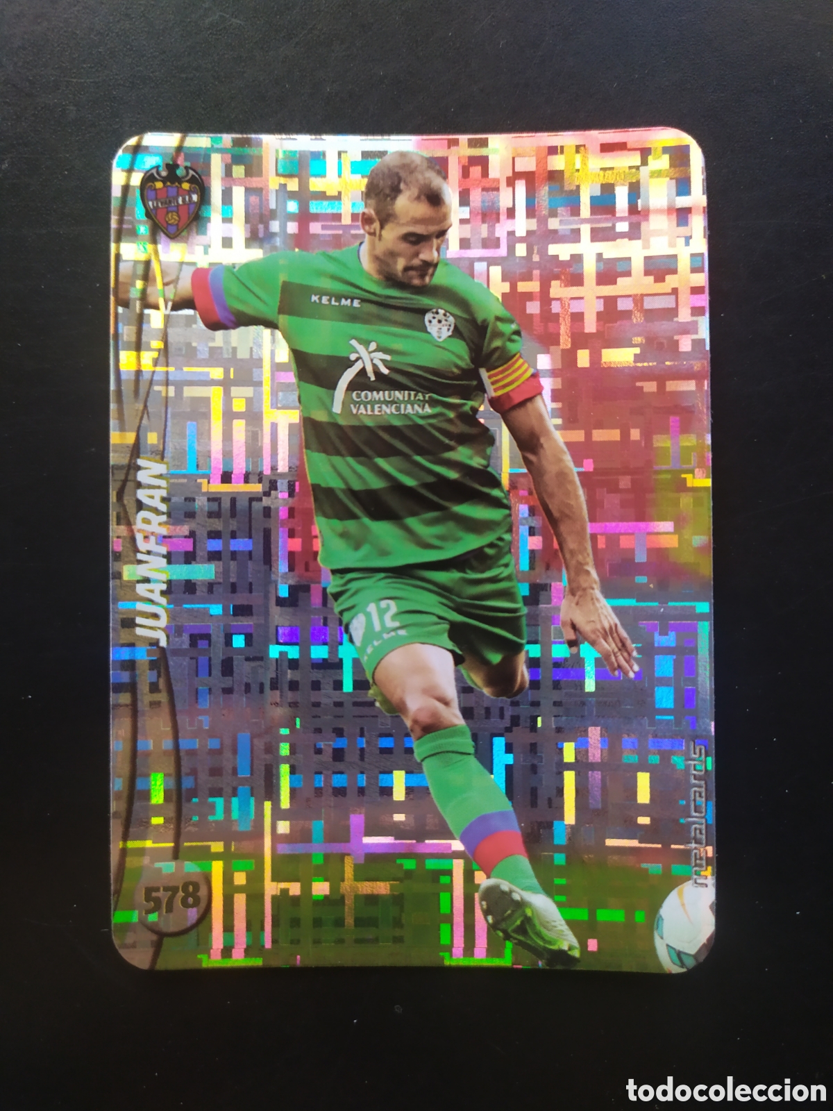 Cromos de F&uacute;tbol: Mundicromo fichas Liga 2014 2015 14 15 Juanfran top brillo tetris n&deg; 578 Levante