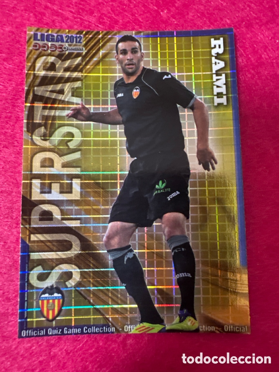 Football Stickers: 77 RAMI (VALENCIA) SUPERSTAR CUADROS MUNDICROMO 2012 11 12 SERIE ESPECIAL MUY DIF&Iacute;CIL!!