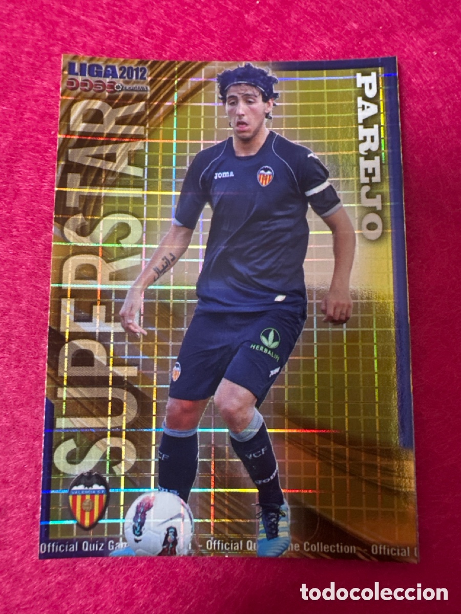 Football Stickers: 79 PAREJO (VALENCIA) SUPERSTAR CUADROS MUNDICROMO 2012 11 12 SERIE ESPECIAL MUY DIF&Iacute;CIL!!