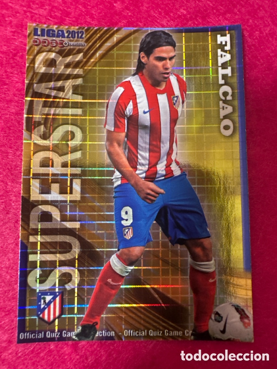 Football Stickers: 188 FALCAO (AT.MADRID) SUPERSTAR CUADROS MUNDICROMO 2012 11 12 ESPECIAL MUY DIF&Iacute;CIL!!