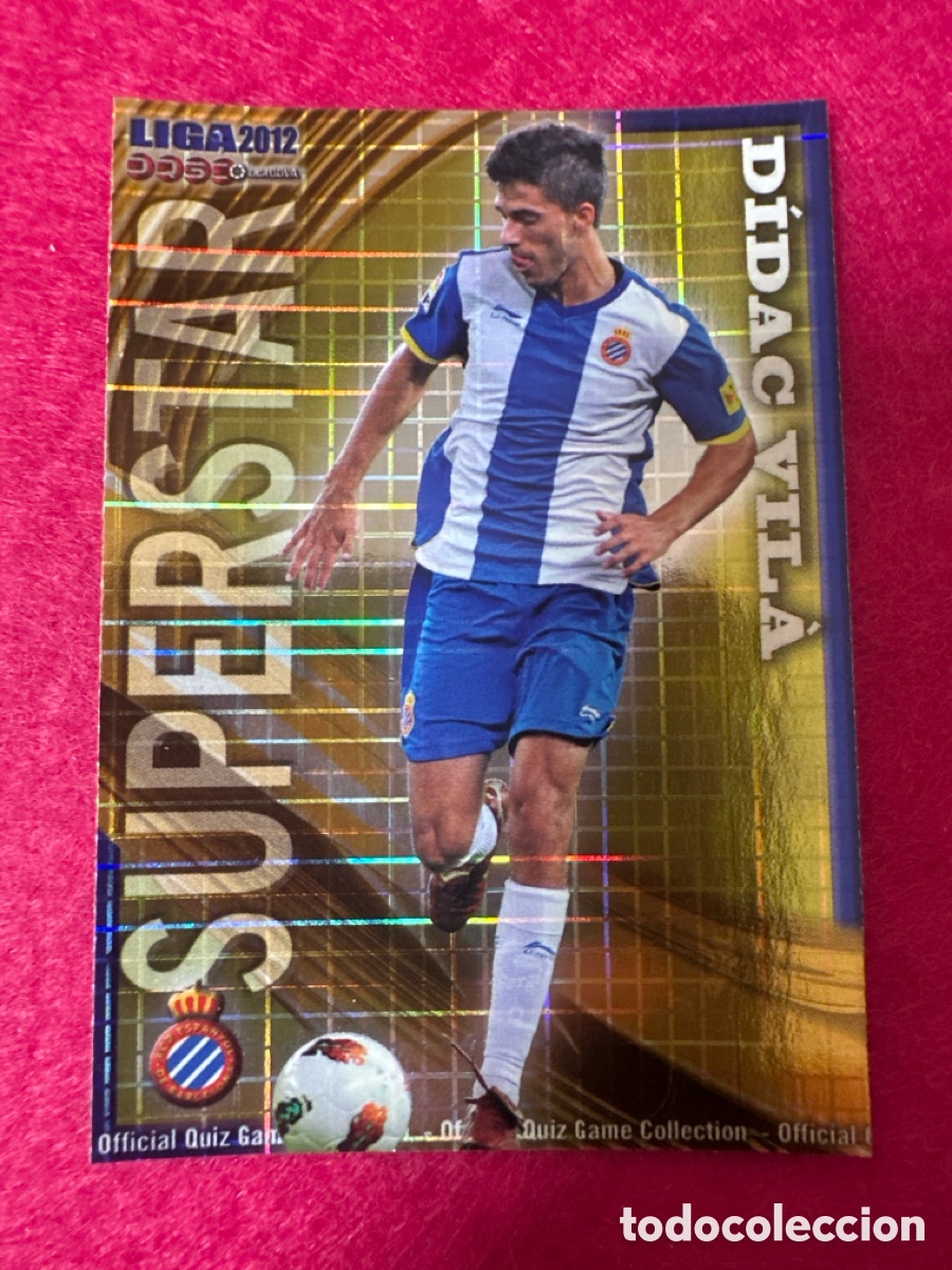 Football Stickers: 212 D&Iacute;DAC VIL&Aacute; (ESPANYOL) SUPERSTAR CUADROS MUNDICROMO 2012 11 12 ESPECIAL MUY DIF&Iacute;CIL!!