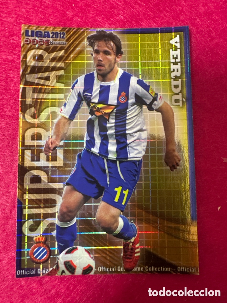 Football Stickers: 214 VERD&Uacute; (ESPANYOL) SUPERSTAR CUADROS MUNDICROMO 2012 11 12 ESPECIAL MUY DIF&Iacute;CIL!!