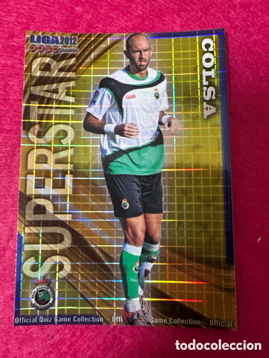 Football Stickers: 322 COLSA(RACING SANTANDER) SUPERSTAR CUADROS MUNDICROMO 2012 11 12 ESPECIAL MUY DIF&Iacute;CIL!!