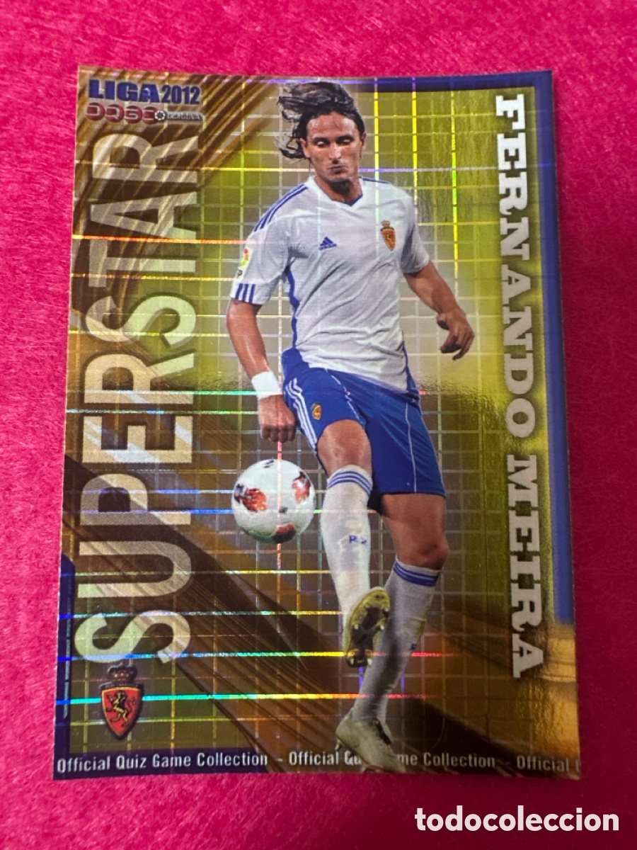 Football Stickers: 347 FERNANDO MEIRA(R.ZARAGOZA) SUPERSTAR CUADROS MUNDICROMO 2012 11 12 ESPECIAL MUY DIF&Iacute;CIL!!