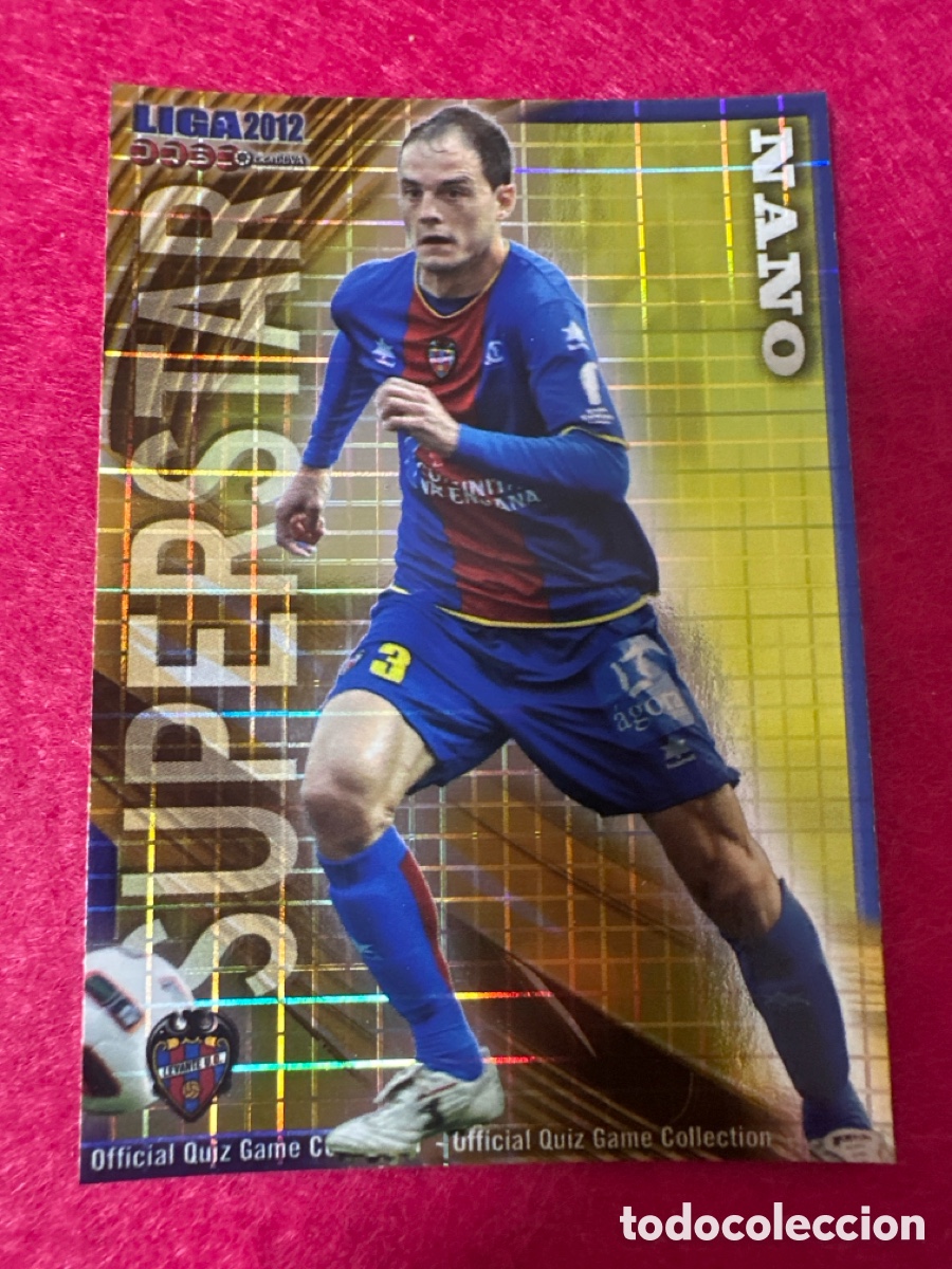 Football Stickers: 375 NANO (LEVANTE) SUPERSTAR CUADROS MUNDICROMO 2012 11 12 ESPECIAL MUY DIF&Iacute;CIL!!