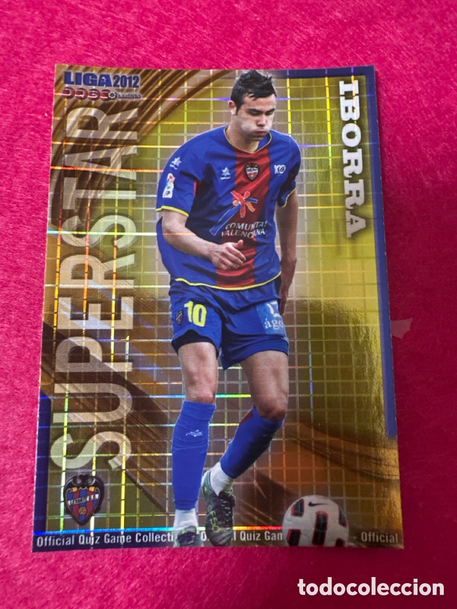 Football Stickers: 376 IBORRA (LEVANTE) SUPERSTAR CUADROS MUNDICROMO 2012 11 12 ESPECIAL MUY DIF&Iacute;CIL!!