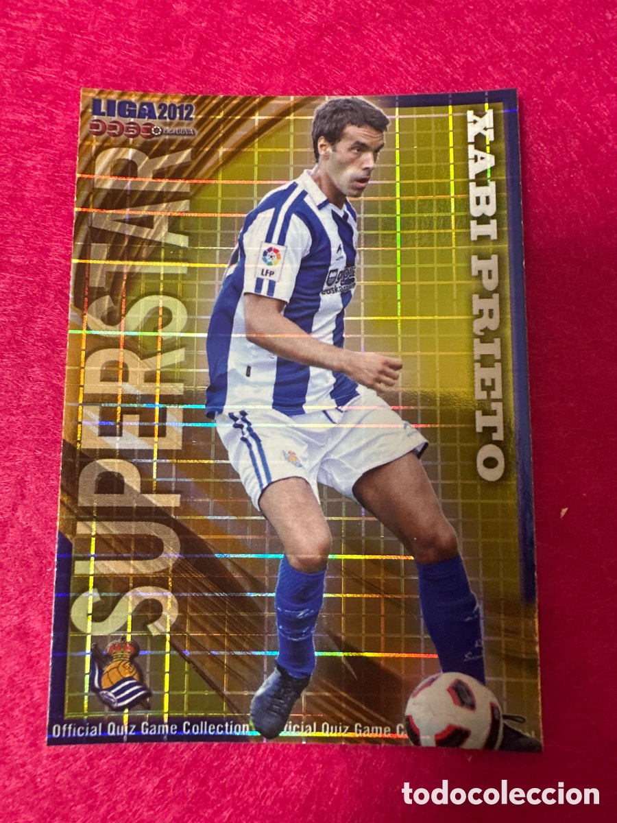 Football Stickers: 404 XABI PRIETO (R.SOCIEDAD) SUPERSTAR CUADROS MUNDICROMO 2012 11 12 ESPECIAL MUY DIF&Iacute;CIL!!