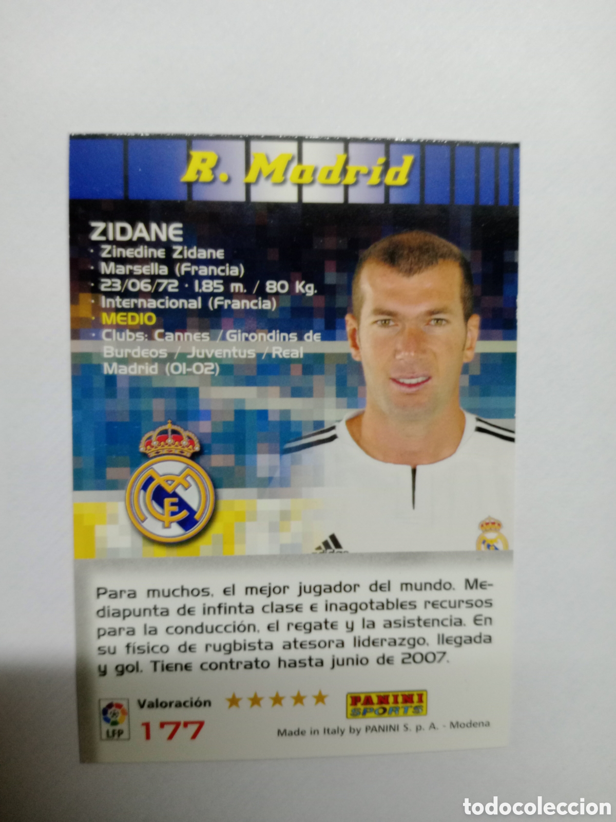Cromos de F&uacute;tbol: MEGACRACKS 04-05 CARD EN BUEN ESTADO N 177 ZIDANE ZI 3