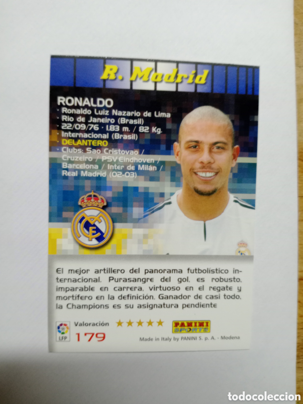 Cromos de Futebol: 2004 2005 04 05 CROMO EN BUEN ESTADO MEGACRACKS REAL MADRID RONALDO N 179 RO 2
