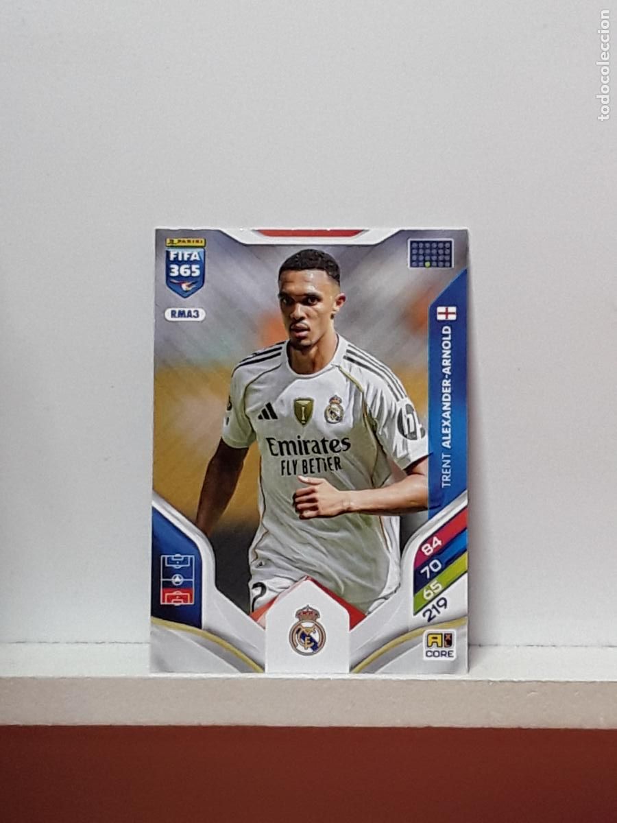 Cromos de F&uacute;tbol: FIFA 365 ADRENALYN 2025 2026 25 26 ALBUM PANINI LIGA N RMA3 RMA 3 REAL MADRID TRENT ALEXANDER-ARNOLD